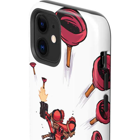 Marvel Deadpool Babypool Shooting iPhone 12 Mini Impact Case