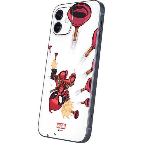 Marvel Deadpool Babypool Shooting iPhone 12 Mini Skin