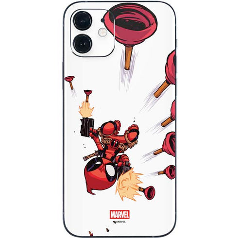 Marvel Deadpool Babypool Shooting iPhone 12 Skin
