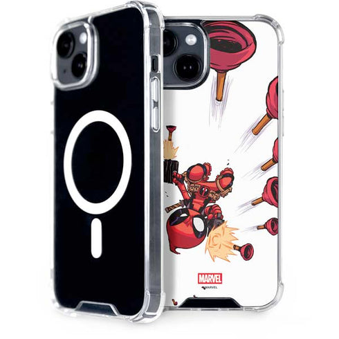 Marvel Deadpool Babypool Shooting iPhone 13 MagSafe Case