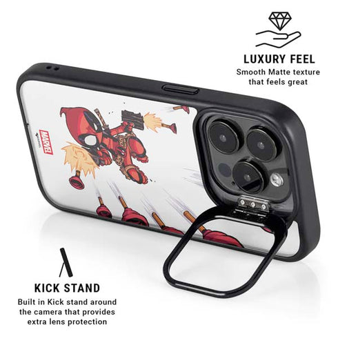 Marvel Deadpool Babypool Shooting iPhone 13 Pro Kickstand Case