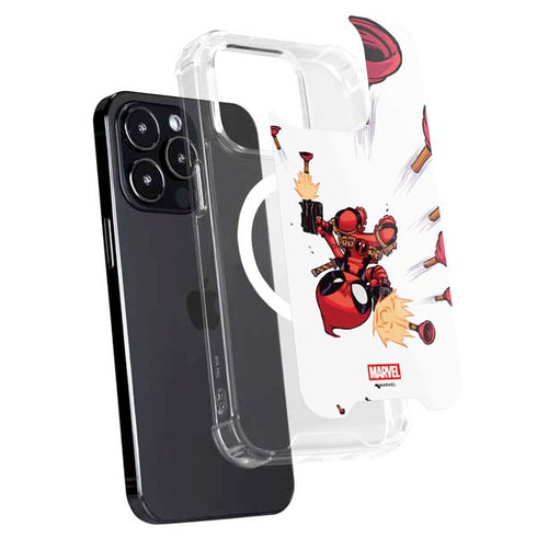 Marvel Deadpool Babypool Shooting iPhone 13 Pro MagSafe Case