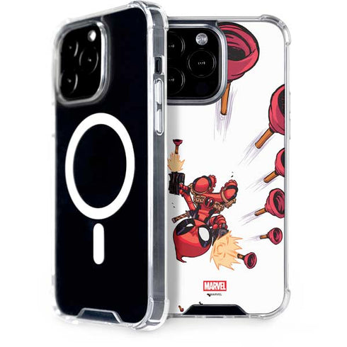 Marvel Deadpool Babypool Shooting iPhone 14 Pro Max MagSafe Case