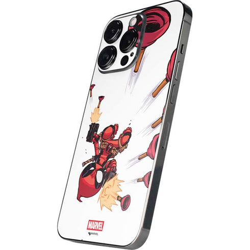 Marvel Deadpool Babypool Shooting iPhone 14 Pro Max Skin