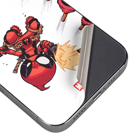 Marvel Deadpool Babypool Shooting iPhone 14 Pro Max Skin