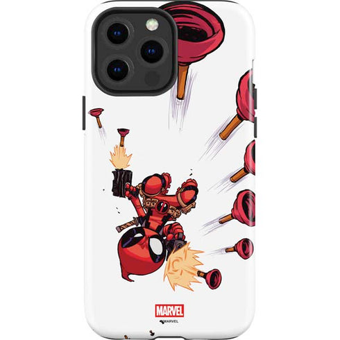 Marvel Deadpool Babypool Shooting iPhone 15 Pro Max Impact Case