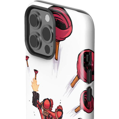 Marvel Deadpool Babypool Shooting iPhone 15 Pro Max Impact Case