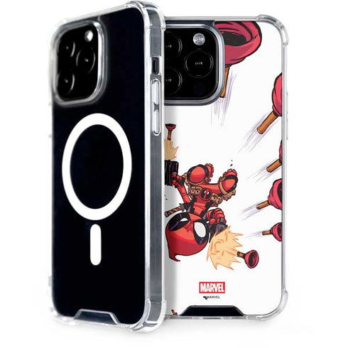 Marvel Deadpool Babypool Shooting iPhone 15 Pro Max MagSafe Case