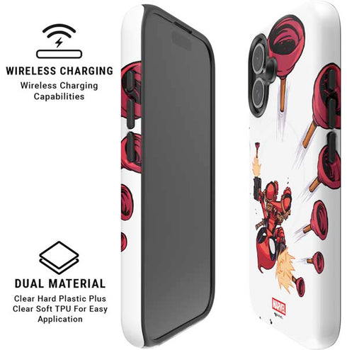 Marvel Deadpool Babypool Shooting iPhone 16 Plus Magsafe Impact Case