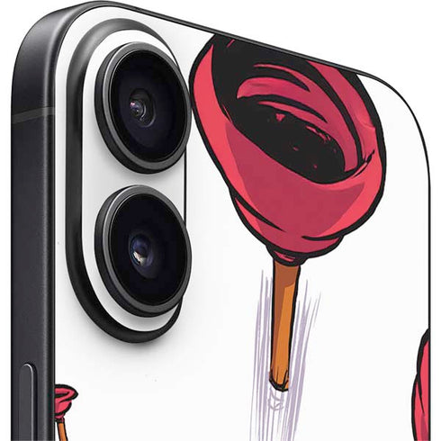 Marvel Deadpool Babypool Shooting iPhone 16 Plus Skin