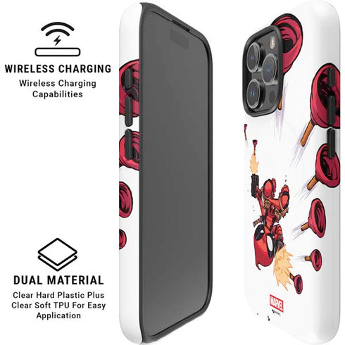 Marvel Deadpool Babypool Shooting iPhone 16 Pro Magsafe Impact Case