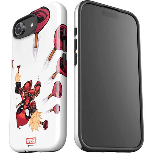 Marvel Deadpool Babypool Shooting iPhone 16e Impact Case