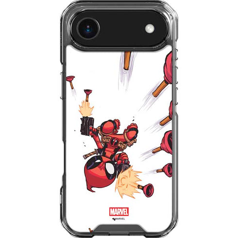 Marvel Deadpool Babypool Shooting iPhone 17 Air Clear Case