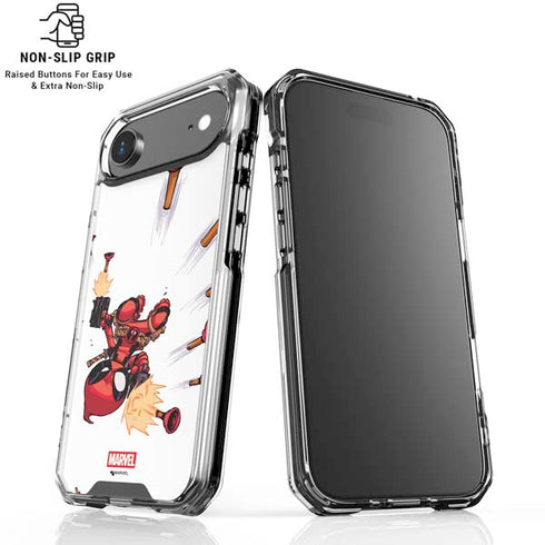 Marvel Deadpool Babypool Shooting iPhone 17 Air Clear Case