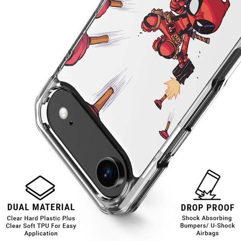 Marvel Deadpool Babypool Shooting iPhone 17 Air MagSafe Case