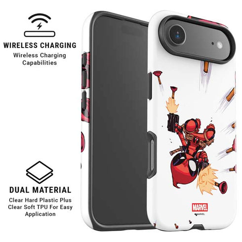 Marvel Deadpool Babypool Shooting iPhone 17 Air Magsafe Impact Case