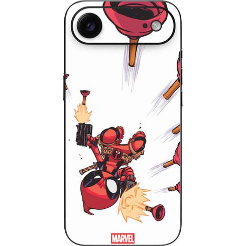 Marvel Deadpool Babypool Shooting iPhone 17 Air Skin
