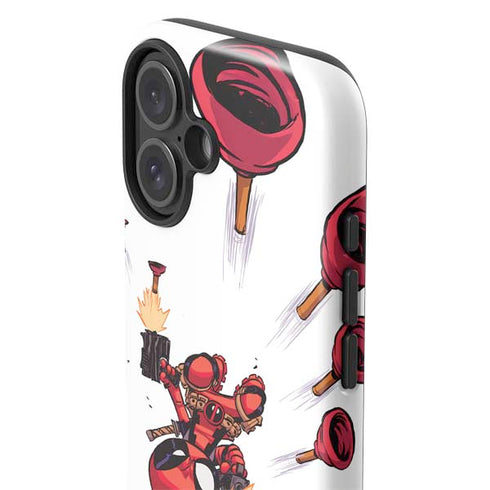 Marvel Deadpool Babypool Shooting iPhone 17 Impact Case