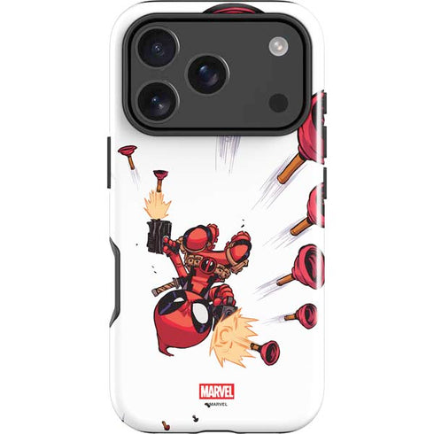 Marvel Deadpool Babypool Shooting iPhone 17 Pro Impact Case