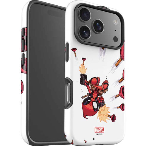 Marvel Deadpool Babypool Shooting iPhone 17 Pro Impact Case