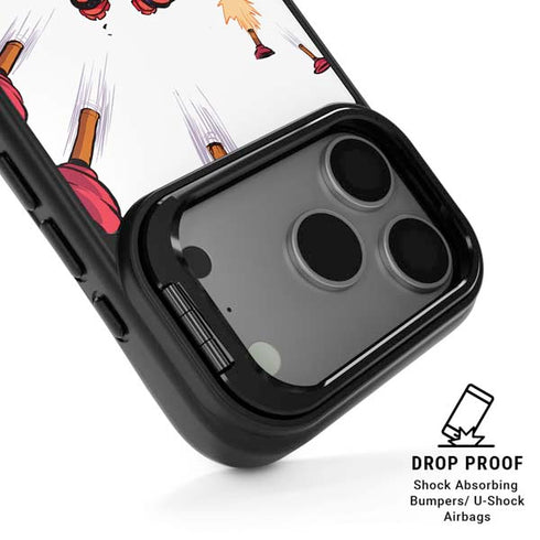 Marvel Deadpool Babypool Shooting iPhone 17 Pro Max Kickstand Case