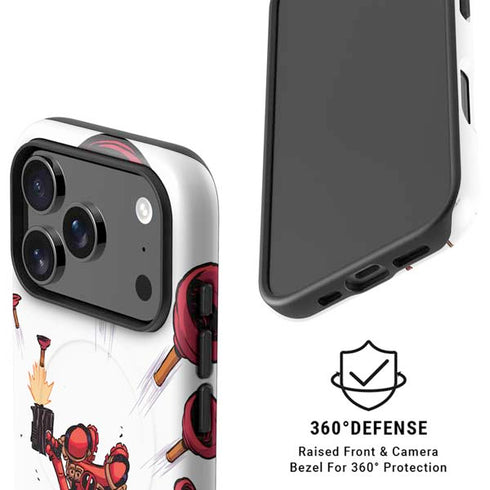 Marvel Deadpool Babypool Shooting iPhone 17 Pro Max Magsafe Impact Case