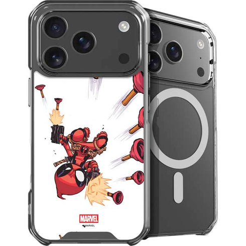 Marvel Deadpool Babypool Shooting iPhone 18 Pro Max MagSafe Case
