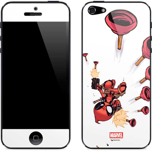Marvel Deadpool Babypool Shooting iPhone 5/5s/5SE Skin