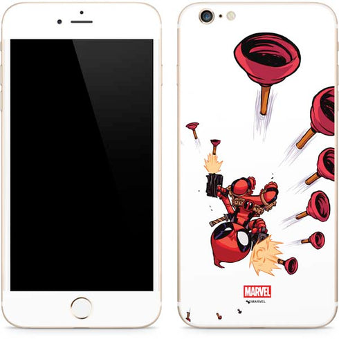 Marvel Deadpool Babypool Shooting iPhone 6/6s Plus Skin