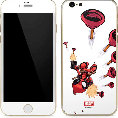 Marvel Deadpool Babypool Shooting iPhone 6/6s Skin
