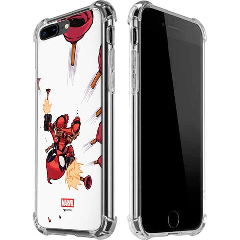 Marvel Deadpool Babypool Shooting iPhone 7/8 Plus Clear Case