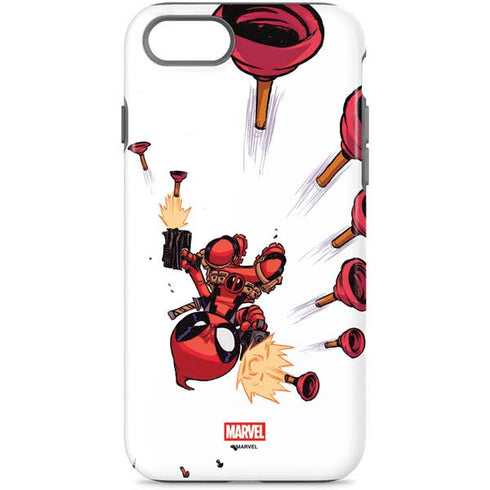 Marvel Deadpool Babypool Shooting iPhone 8 Pro Case