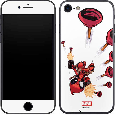 Marvel Deadpool Babypool Shooting iPhone 8 Skin