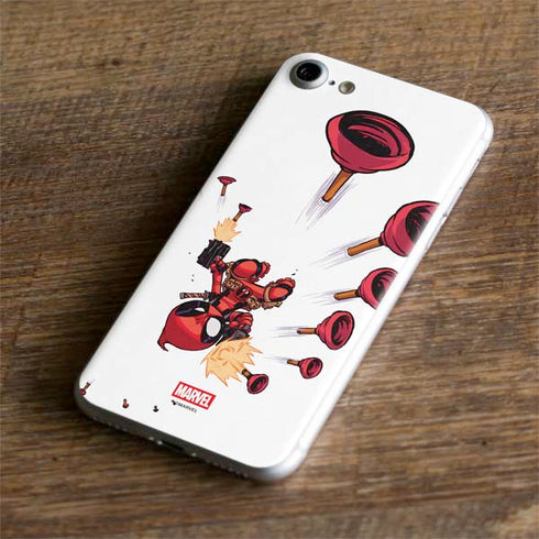 Marvel Deadpool Babypool Shooting iPhone 8 Skin