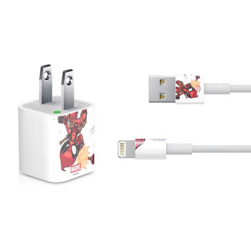 Marvel Deadpool Babypool Shooting iPhone Charger (5W USB) Skin