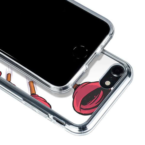 Marvel Deadpool Babypool Shooting iPhone SE (2nd & 3rd Gen) Clear Case