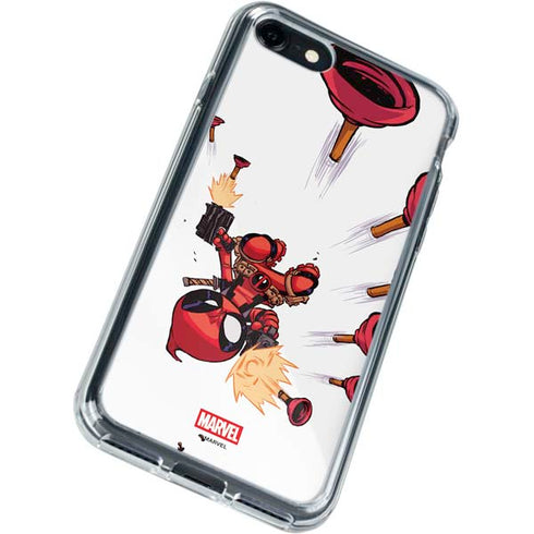 Marvel Deadpool Babypool Shooting iPhone SE (2nd & 3rd Gen) Clear Case