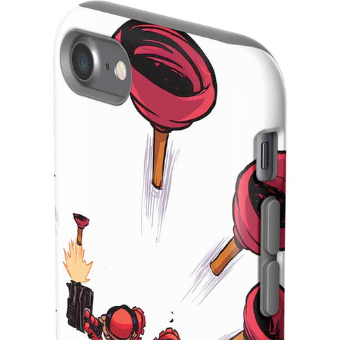 Marvel Deadpool Babypool Shooting iPhone SE (2nd & 3rd Gen) Pro Case