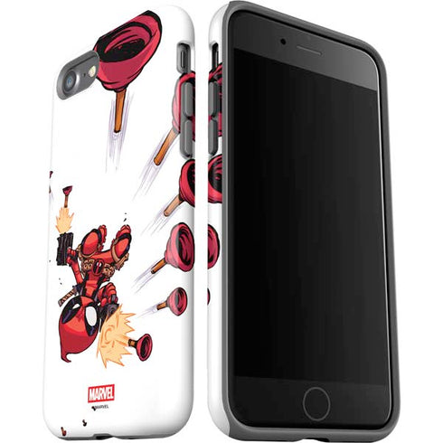 Marvel Deadpool Babypool Shooting iPhone SE (2nd & 3rd Gen) Pro Case