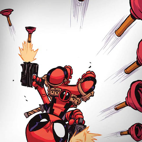 Marvel Deadpool Babypool Shooting iPhone X Skin