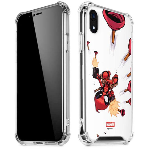 Marvel Deadpool Babypool Shooting iPhone XR Clear Case