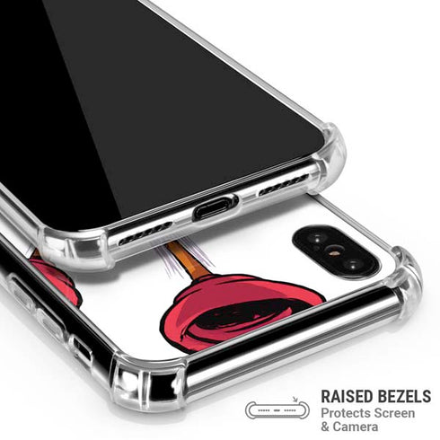 Marvel Deadpool Babypool Shooting iPhone XS Max Clear Case
