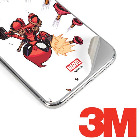 Marvel Deadpool Babypool Shooting iPhone XS Max Skin