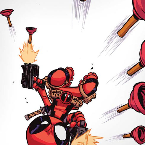 Marvel Deadpool Babypool Shooting iPhone XS Skin