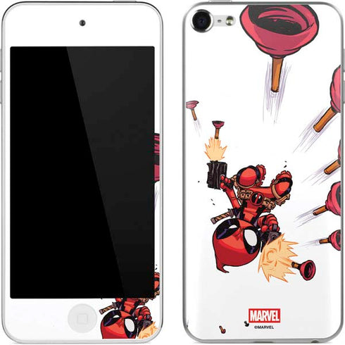 Marvel Deadpool Babypool Shooting Apple iPod Skin