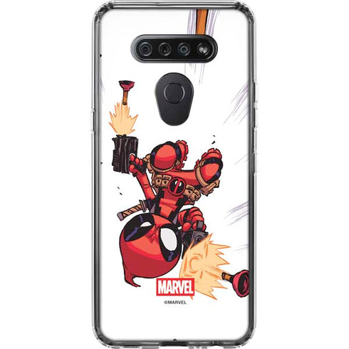 Marvel Deadpool Babypool Shooting LG K51/Q51 Clear Case