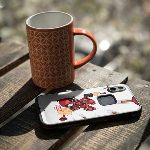 Marvel Deadpool Babypool Shooting LifeProof Fre iPhone Skin