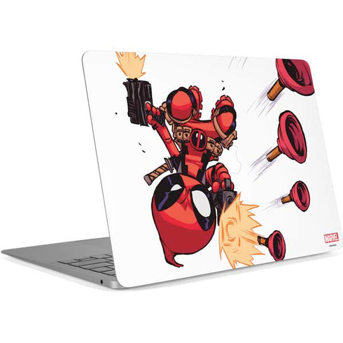 Marvel Deadpool Babypool Shooting Apple MacBook Air Skin