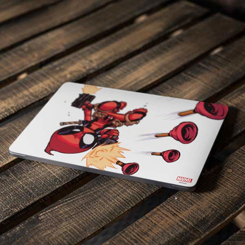 Marvel Deadpool Babypool Shooting Apple MacBook Air Skin