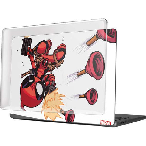 Marvel Deadpool Babypool Shooting MacBook Pro 14in (2021-24) Case plus Skin